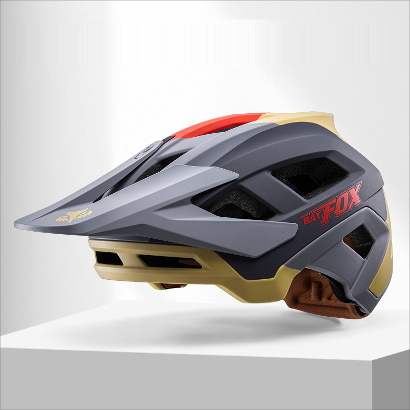 BATFOX 2025 new mountain bike helmet with multiple colors for both men and women, porous breathable safety helmet