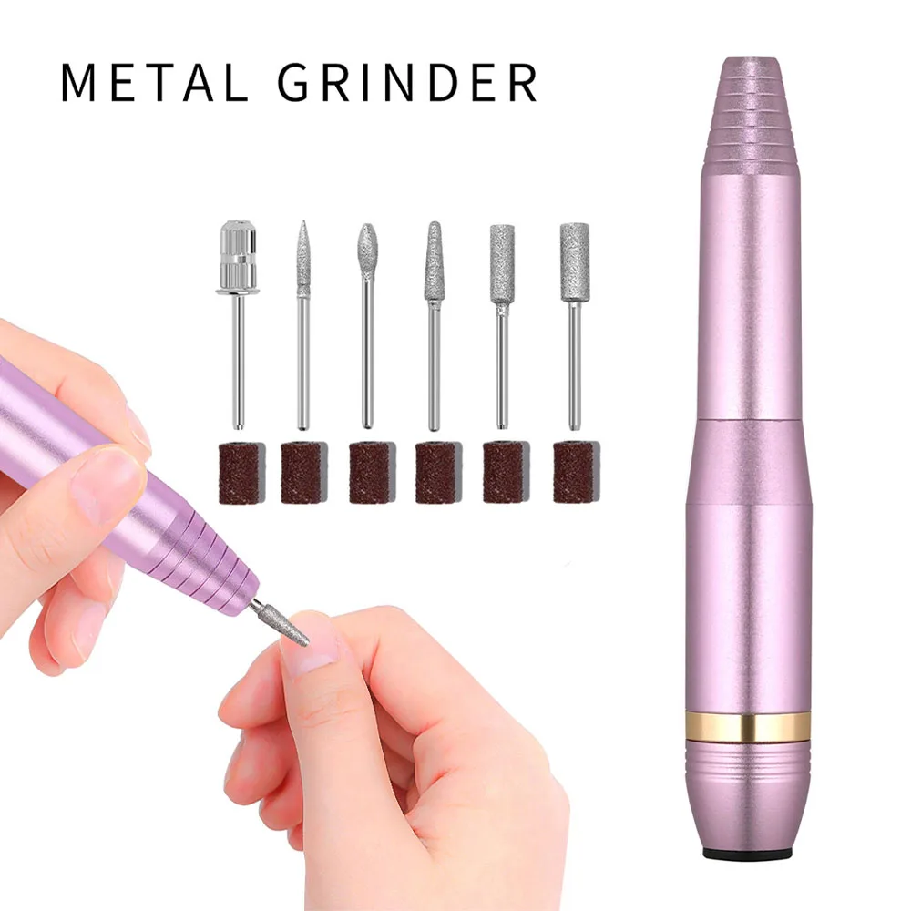 

LINMANDA 35000RPM Purple Portable Nail Drill Machine Professional Manicure Machine For Gel Polishing Equipment Tool