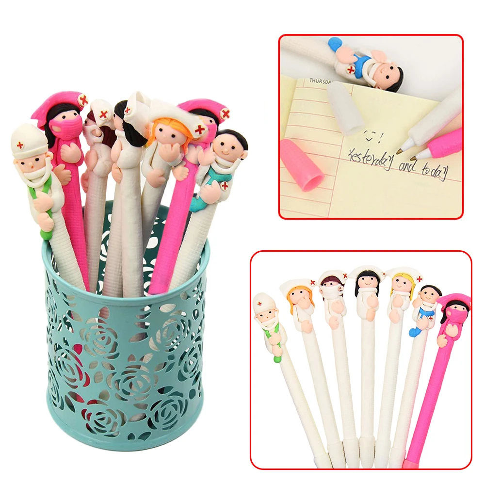 Creative Character Doctor & Nurse Ball Pen Ball Point Student Writing Stationery 