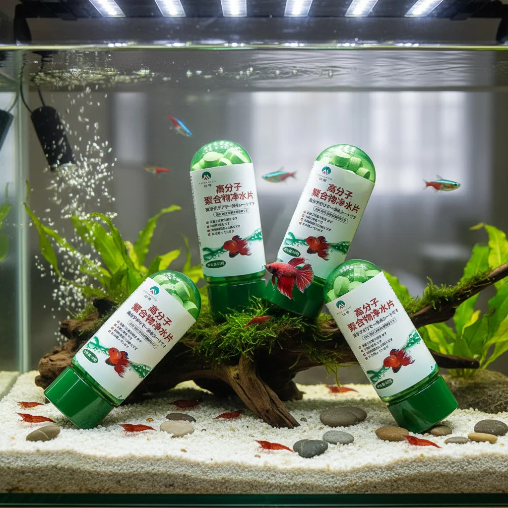Water Purification Tablets Eco-Friendly Aquarium Fast-Acting Fish Tank Cleaning Solution