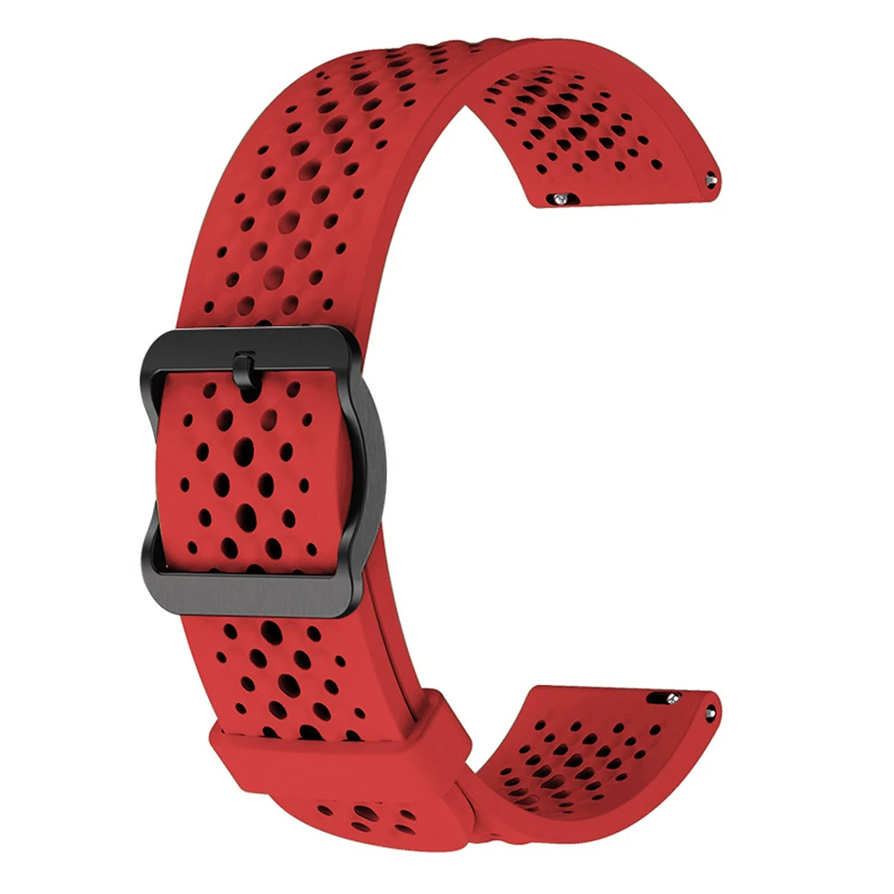 Breathable 22mm Silicone Sport Smartwatch Strap - Color2