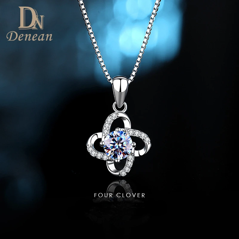 

Цепочка с подвеской в виде четырехлистника из серебра 925 пробы, карата