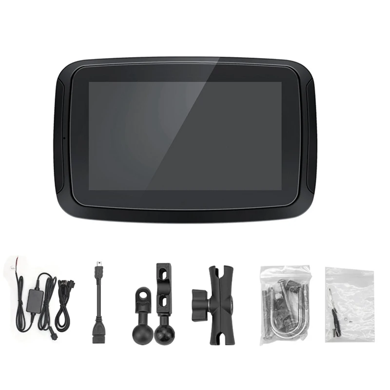 1Set Motorcycle GPS Moto Navigation Portable Motor Navigator 5 Inch Plastic GPS Navigation