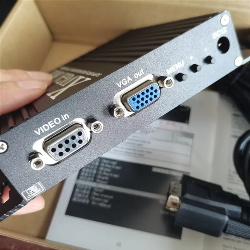 GBS-8219 산업용 비디오 컨버터, XVGA BOX RGB-VGA 비디오 컨버터, EU 플러그