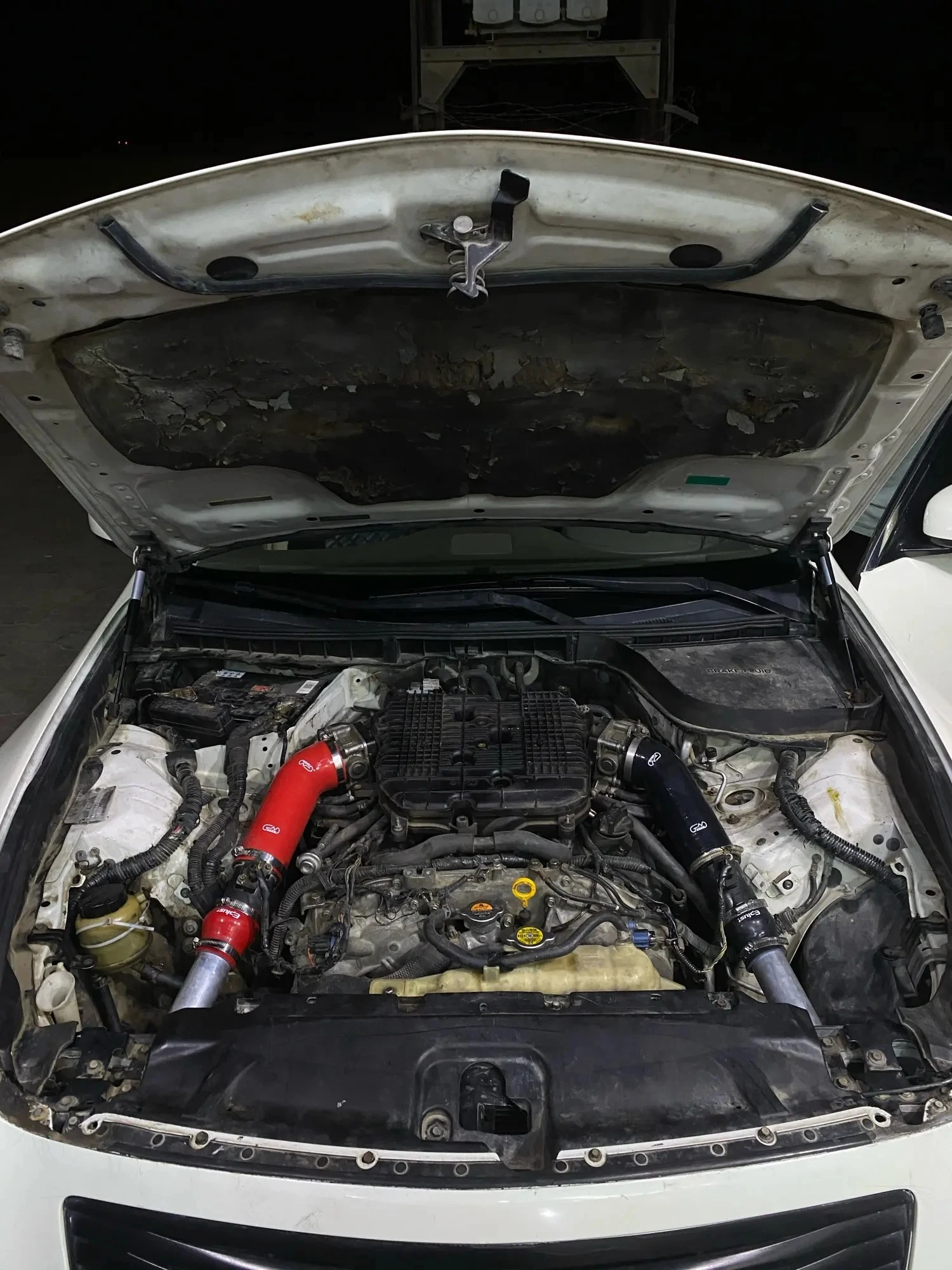 Car Air Intake Hose JN RACING Silicone Air Intake Hose Kit Compatible With Nissan 370z Infiniti G37 2009-2014