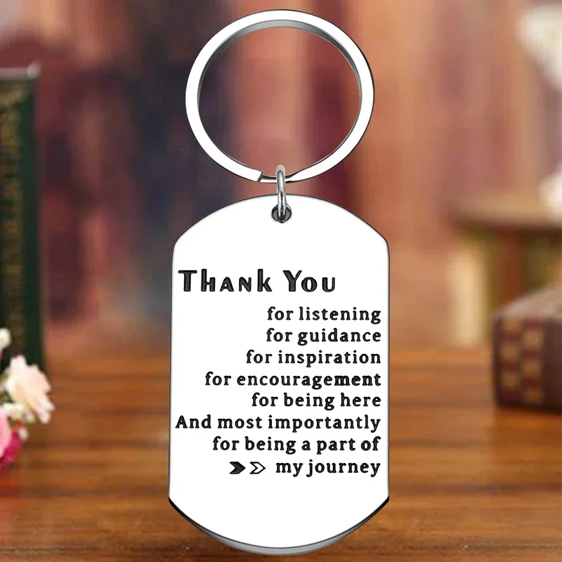 

Metal Thank You Keychain Boss Gift Key Chain Pendant Bosses Mentor Teacher Appreciation Gifts Coworker Leaving Gifts