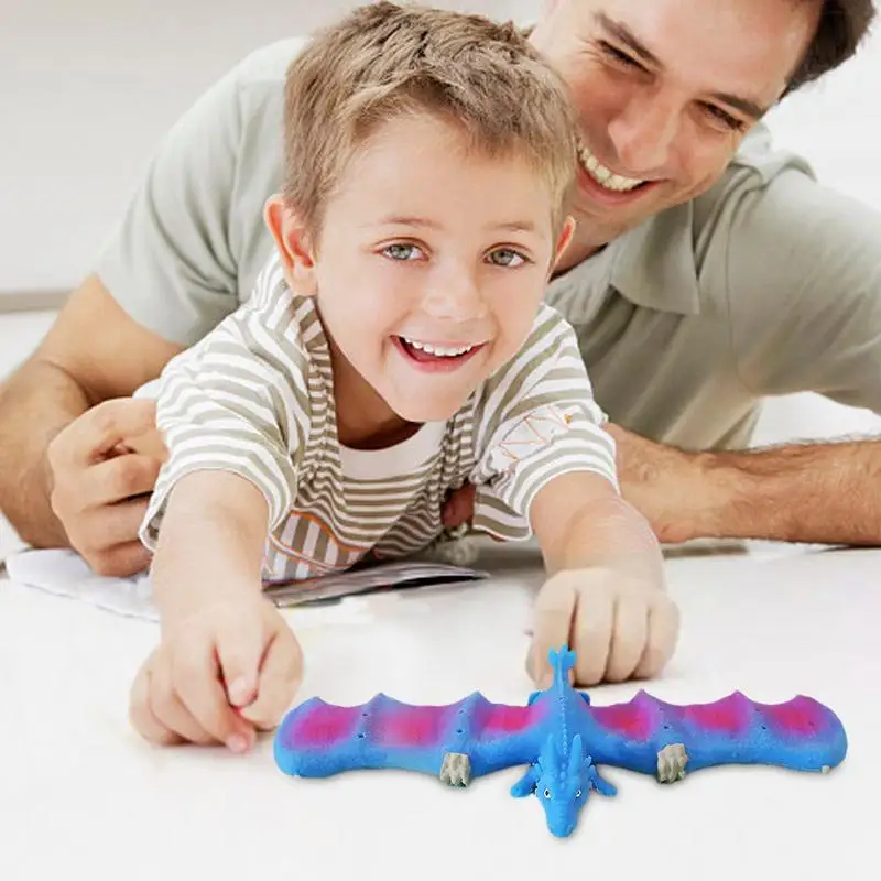 

Браслеты Slap с животными Новинка и забавные мягкие резиновые летающие драконы похлопывающее Кольцо повязка на запястье игрушки для детей на день рождения