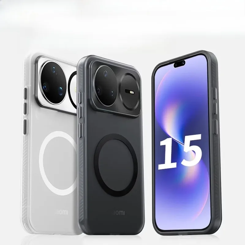 Magnetic Frosted Anti-Slip Acrylic Case with Shockproof Protection