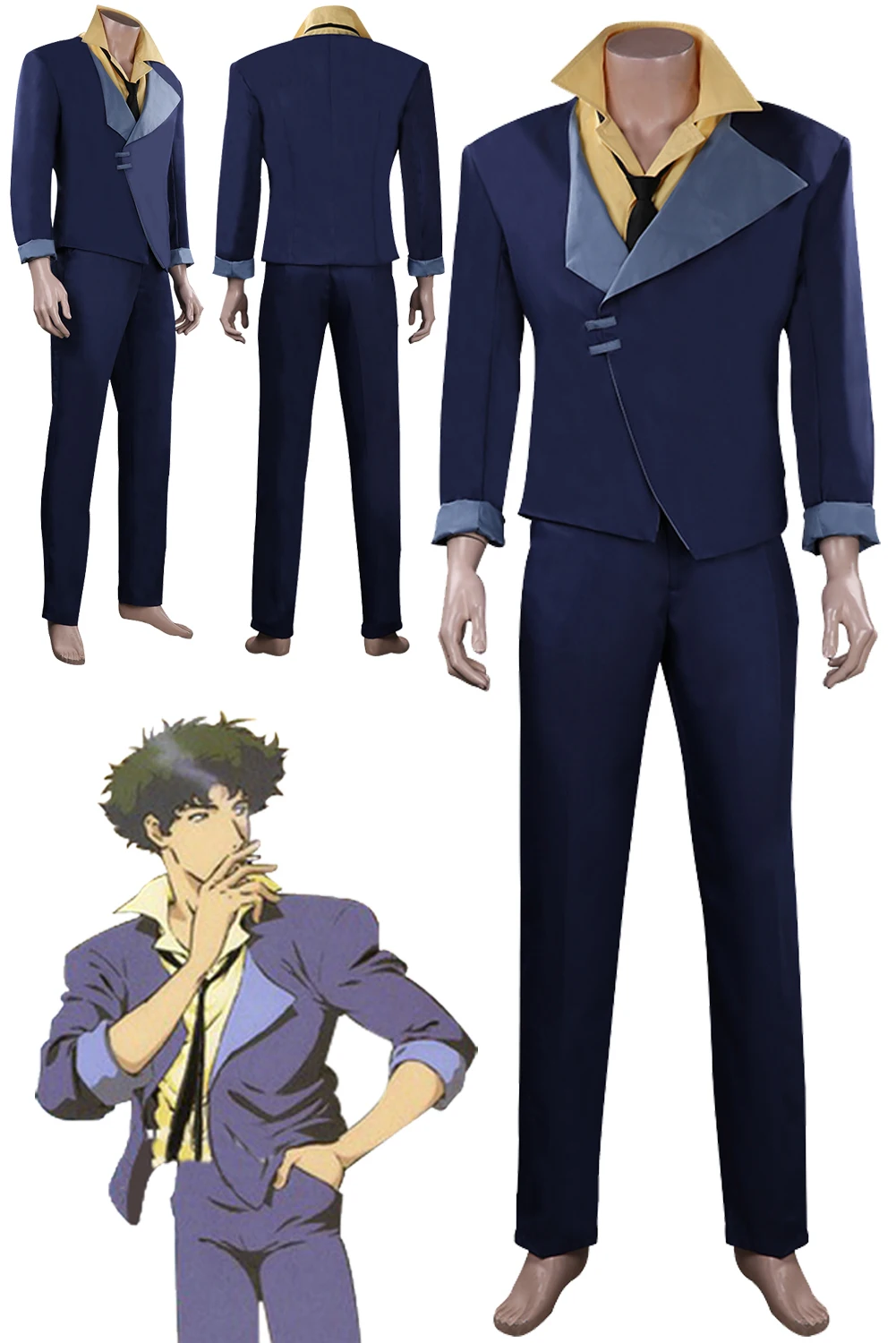 

Spike Cosplay Role Play Anime Cowboy Cosplay Bebop Costume Adult Men Roleplay Outfits Male Fantasy Fancy Dress Up Party Clothes