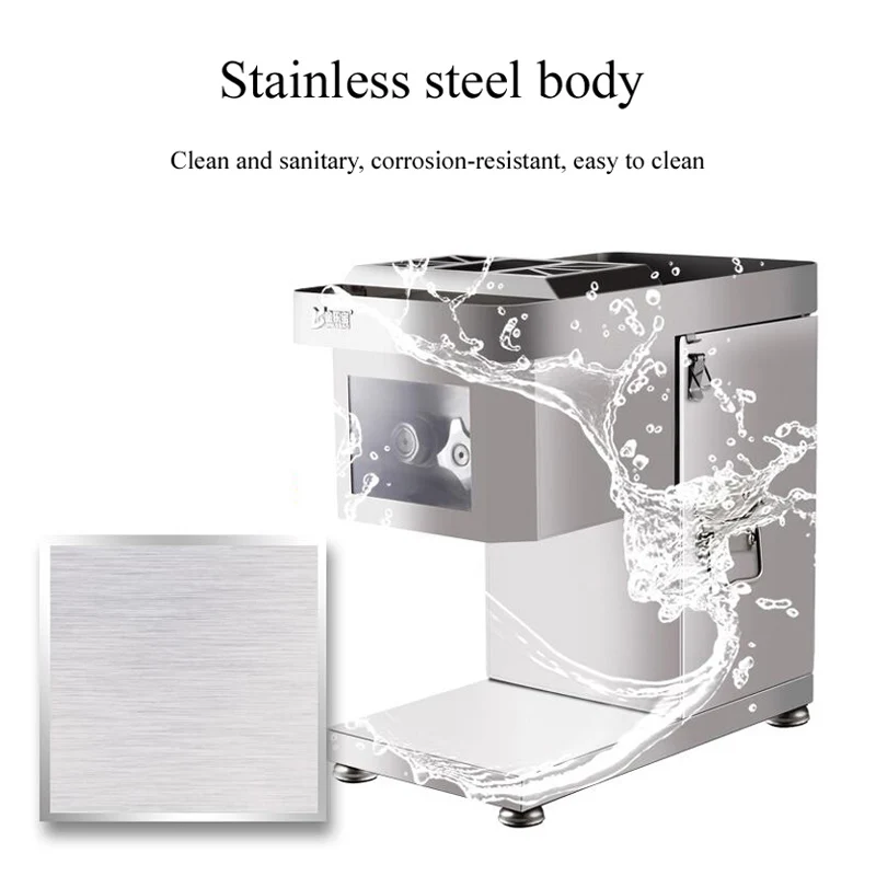 Meat Cutter Fast Meat Slicer Electric Commercial Slicer Shred Fully Automatic Meat Slicing Machine Stainless Steel Cut Pieces 5