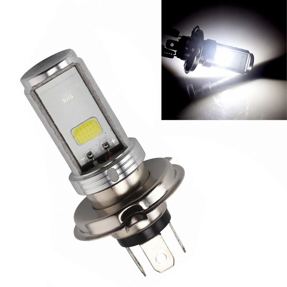 For Motorcycle H4 6500K LED Hi/Lo Beam Front Light Bulb Super Bright Headlight motorcycle headlight bulb