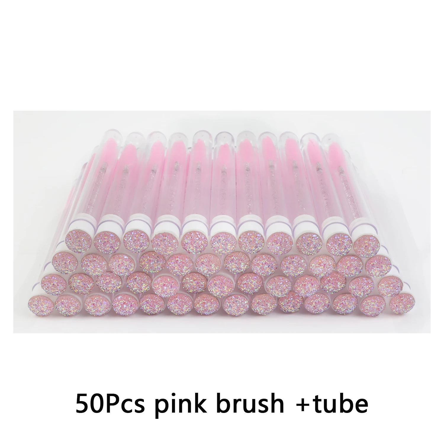 Tdance 50pcs Kristall Make-up Pinsel Werkzeug hinzufügen Tube Set kosmetische Mischung Schönheit falsche Wimpern Verlängerung wieder verwendbare Make-up Pinsel – Detail 10