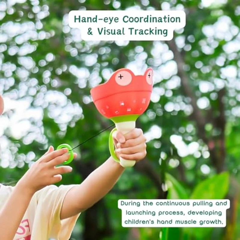 Launcher Set, Outdoor Spring Game, Safe And Fun Yard Toy, Promotes Active Play For Children 2