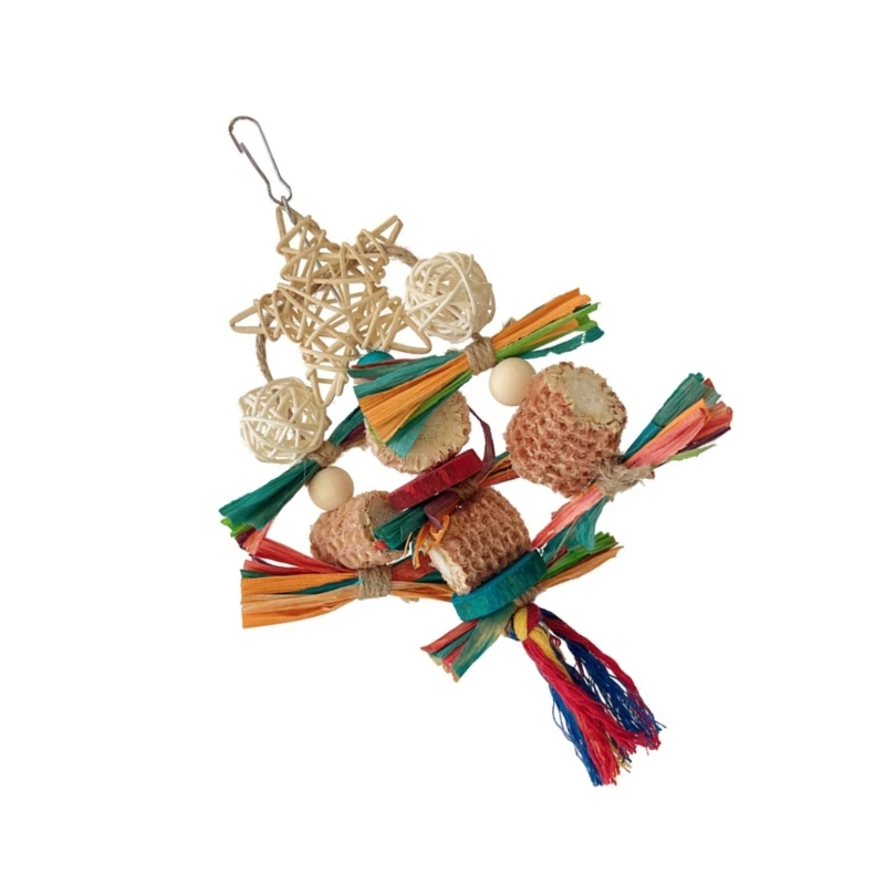 Small Bird Rattan Balls Shredding Biting Toy Birdcage Toy Cockatiels Tearing