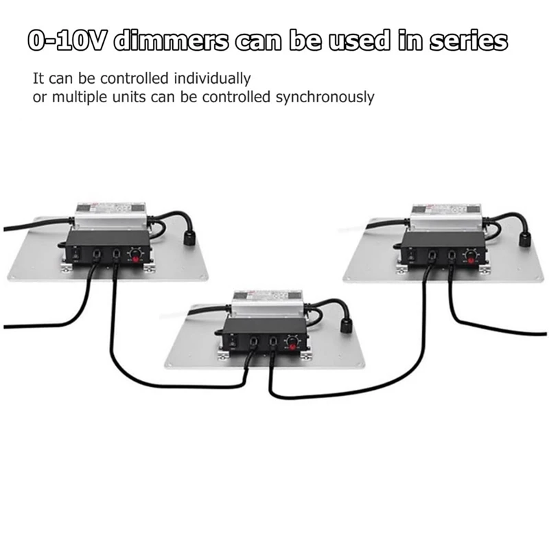 조광기 스위치 직렬 동기화 컨트롤러, 회전식 ON/OFF, 0/1-10V 디밍 LED 드라이버 전자 안정기, 3X DC 0-10V