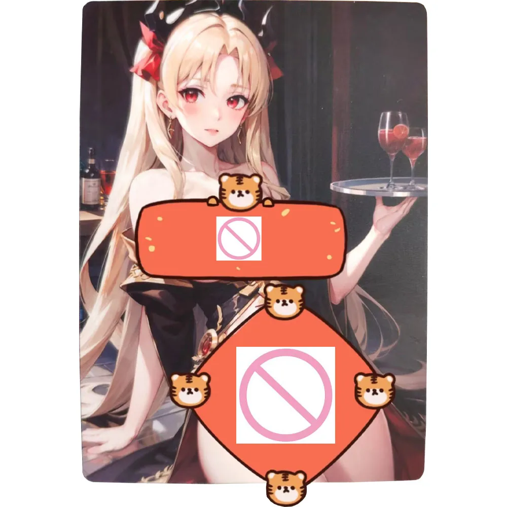 

DIY Sexy Anime Girl Nude Card Fate Ereshkigal Game Collection Card Matte Exquisite Craftsmanship Anime Peripheral Gifts 63*88mm