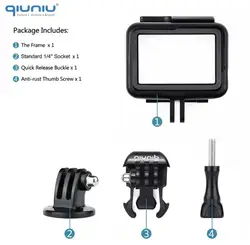 QIUNIU Durable Protective Housing Case for Action Cameras - Enhanced Accessory
