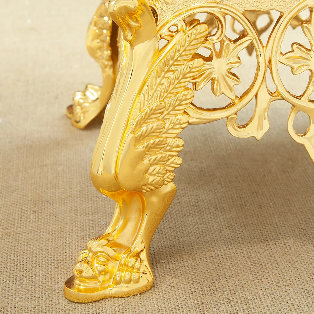 HTISOK Vielseitiger Monstrance aus Metall mit Messingpolitur, runde Form, gesegneter Sakramente, Kirchenbedarf, Premium-Qualität – Detail 10