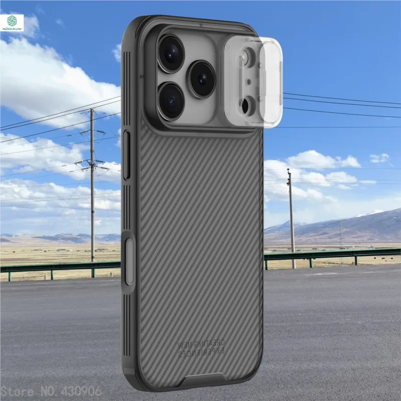 Für iPhone 17 Pro Hülle NILLKIN Fitted Case Camshield Hochwertige Schutzhülle mit Linsenschutz
