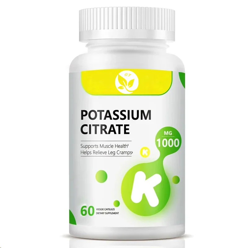 Potassium Citrate 1000mg A Potassium Supplement For Overall Containing Essential Minerals In 60 Vegetarian Capsules potassium supplements