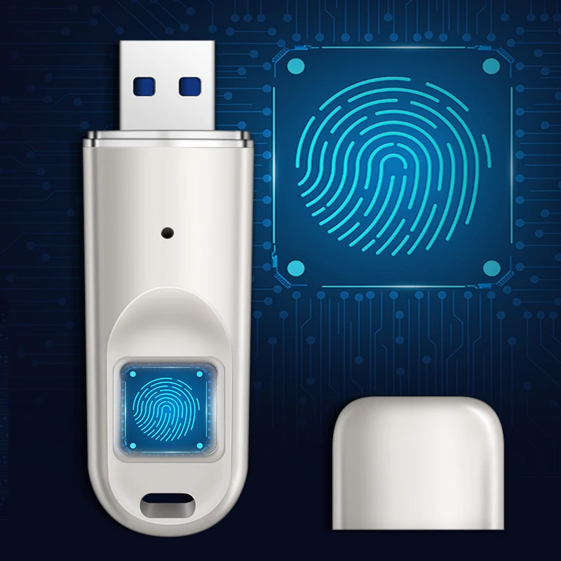 Movimentação do Flash de dm Fd069 Usb com Impressão Digital Criptografada Vara de Usb 64gb Usb 3.0 Pen Drive Segurança 128gb Disco de Memória Pendrive - Imagem 3