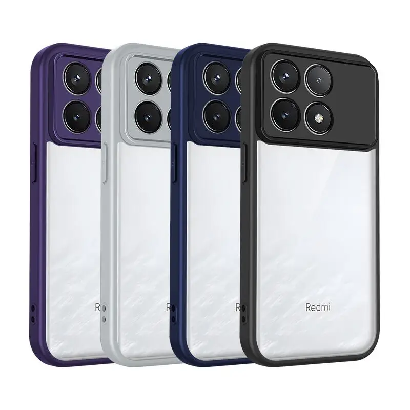 Colorful Luxury Transparent Acrylic Shockproof Ultra-Thin Phone Cover