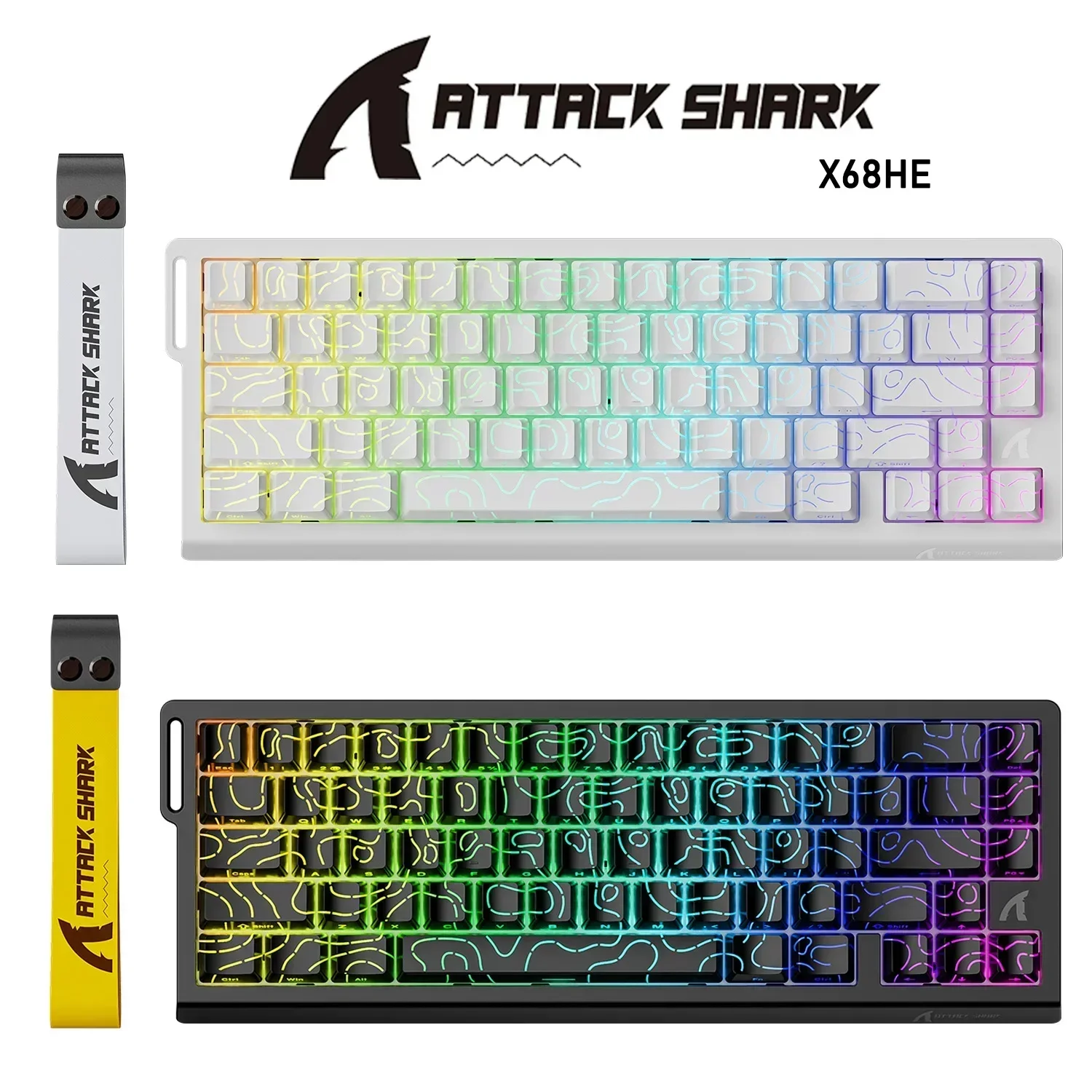 ATTACK SHARK X68HE Magnetic Mechanical Keyboard RGB 8K Low