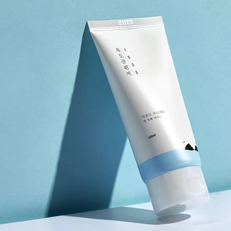 

240ml Korea RoundLab Facial Cleanser Amino Acid Oil Control Blackhead Removal Shrinking Pores Face Wash Skin Care Products