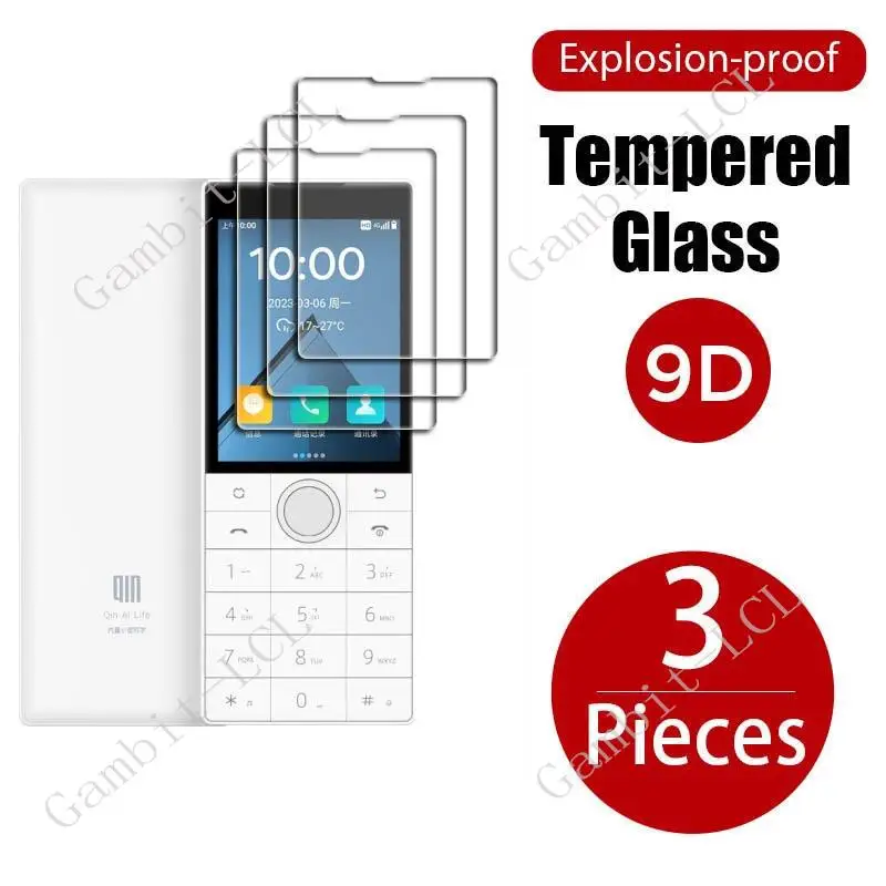 3-Pack Tempered Glass Screen Protector Film