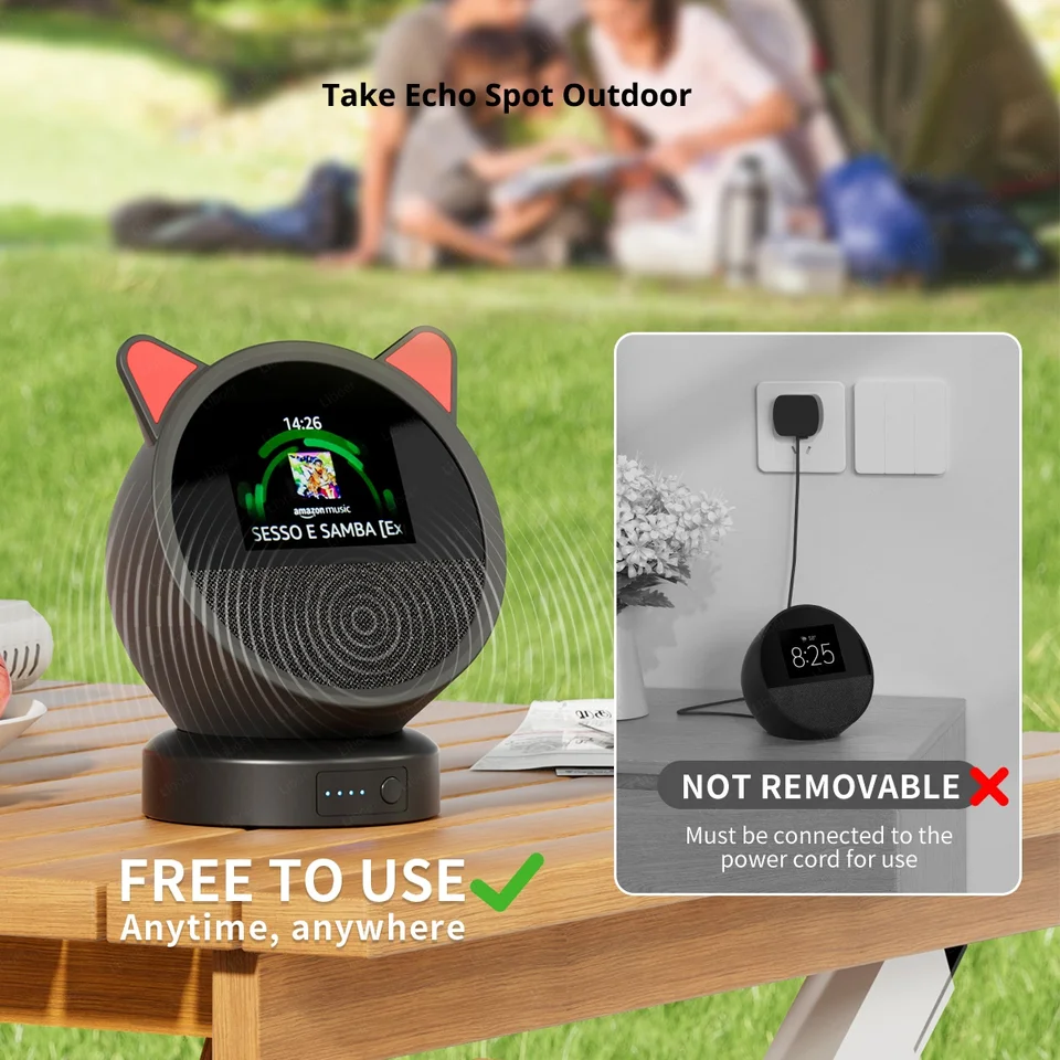 AMAZON Base de batería para Amazon Echo Plus 2° gen y Echo 3° gen