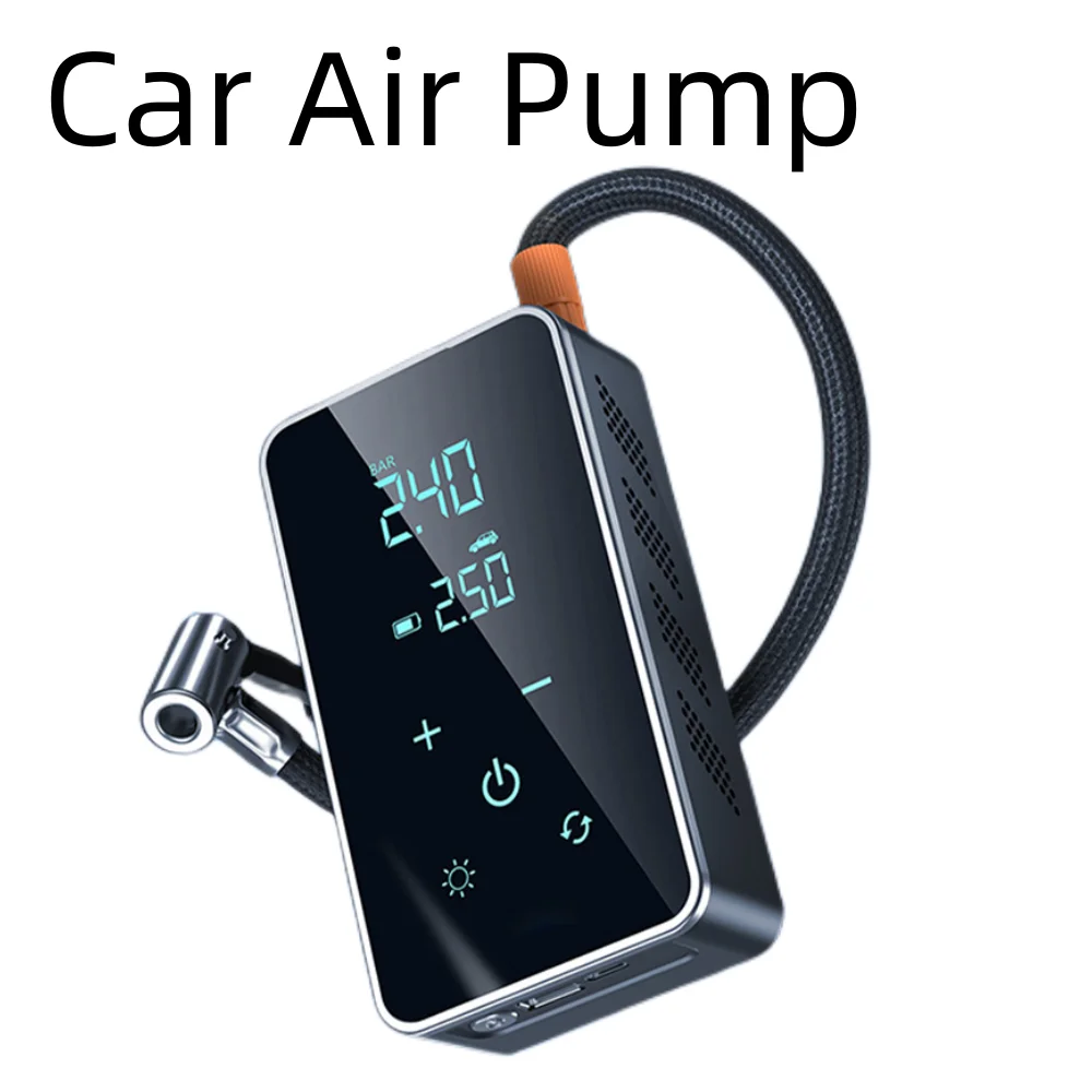 

Car Air Pump Car Mounted Wireless Convenient Tire High-pressure Inflation Electric Bicycle Pump Touch Screen Auto Accessories