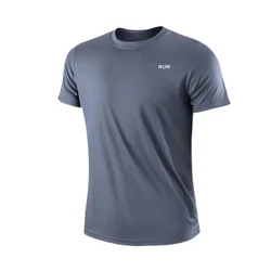 Men's Lightweight Quick-Dry Moisture-Wicking Athletic T-Shirt - XXXL (GRAY)