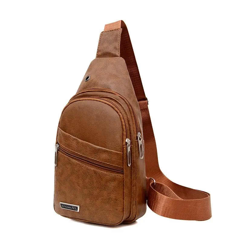 

Waterproof Chest Bag Men's Business Shoulder Bag Leisure Sports Backpack Messenger Bag Outdoor Portable Storage Mobile Phone Bag