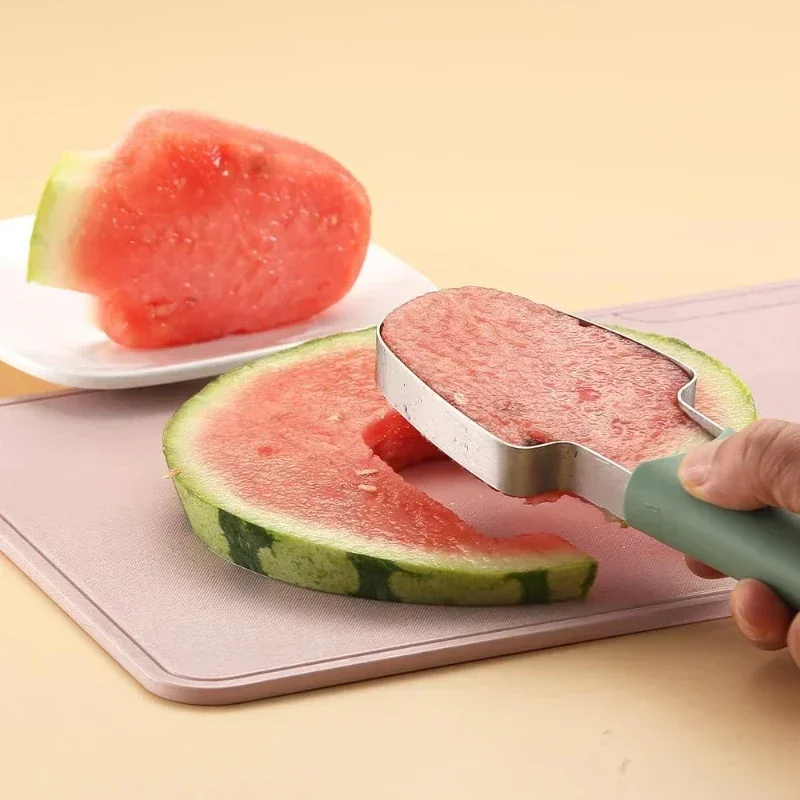 Watermelon Cutter Fruit Carving Knife Multi-functional Melon Fork Slicer Tool For Camping Kitchen Gadgets For Summer