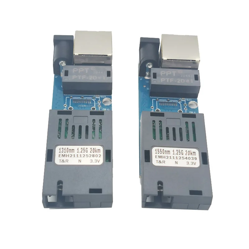 Mini media converter 1 port fiber 1 rj45 Fiber switch 1G1E gigabit optical fiber