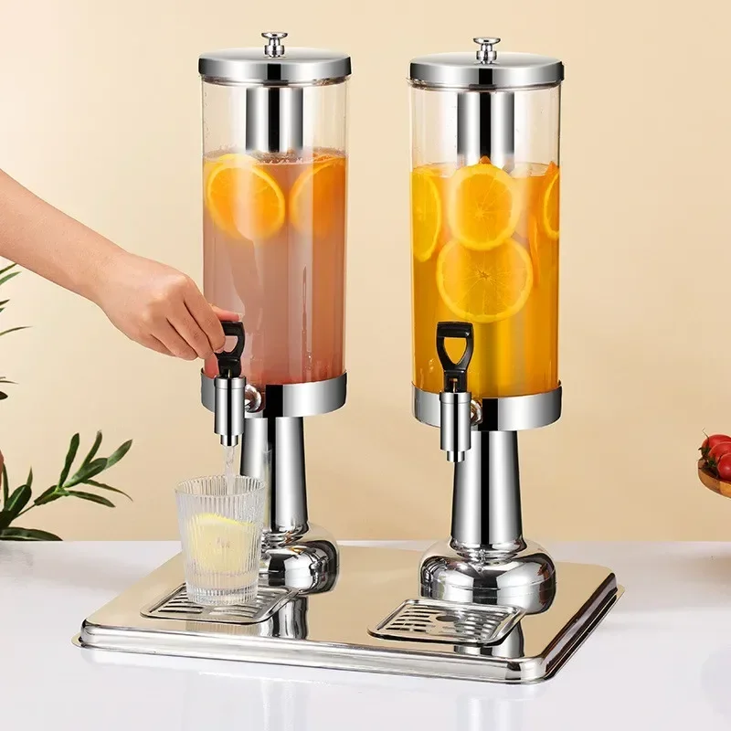 HOTEL STAINLESS STEEL FRUIT JUICE DING western food single-head double-head commercial fruit juice bucket beverage machine 3