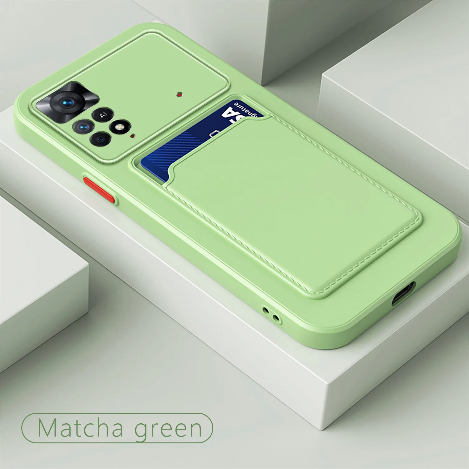 Coque de téléphone portefeuille mince en TPU avec porte-cartes, étui souple pour Xiaomi Redmi Note 11 10 9 8 Pro 11T 9T 9S 9A 8A Mi Poco X3 NFC_voghion.com