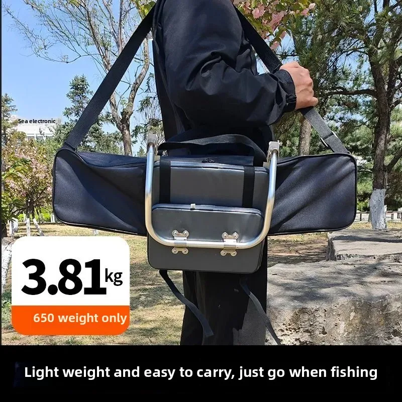 Aluminium Alloy Mini Multifunction Fishing Stool Folding Adjustable Fishing Platform Portable Camping Stools Outdoors Chair
