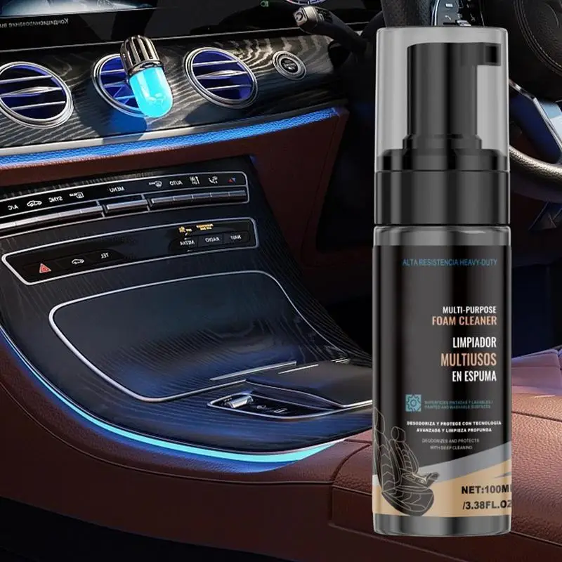 Car Seat Stain Remover 100ml Safe Powerful Multi-purpose Foam Cleaner Foaming Automotive Care Products For Home Kitchen Bathroom
