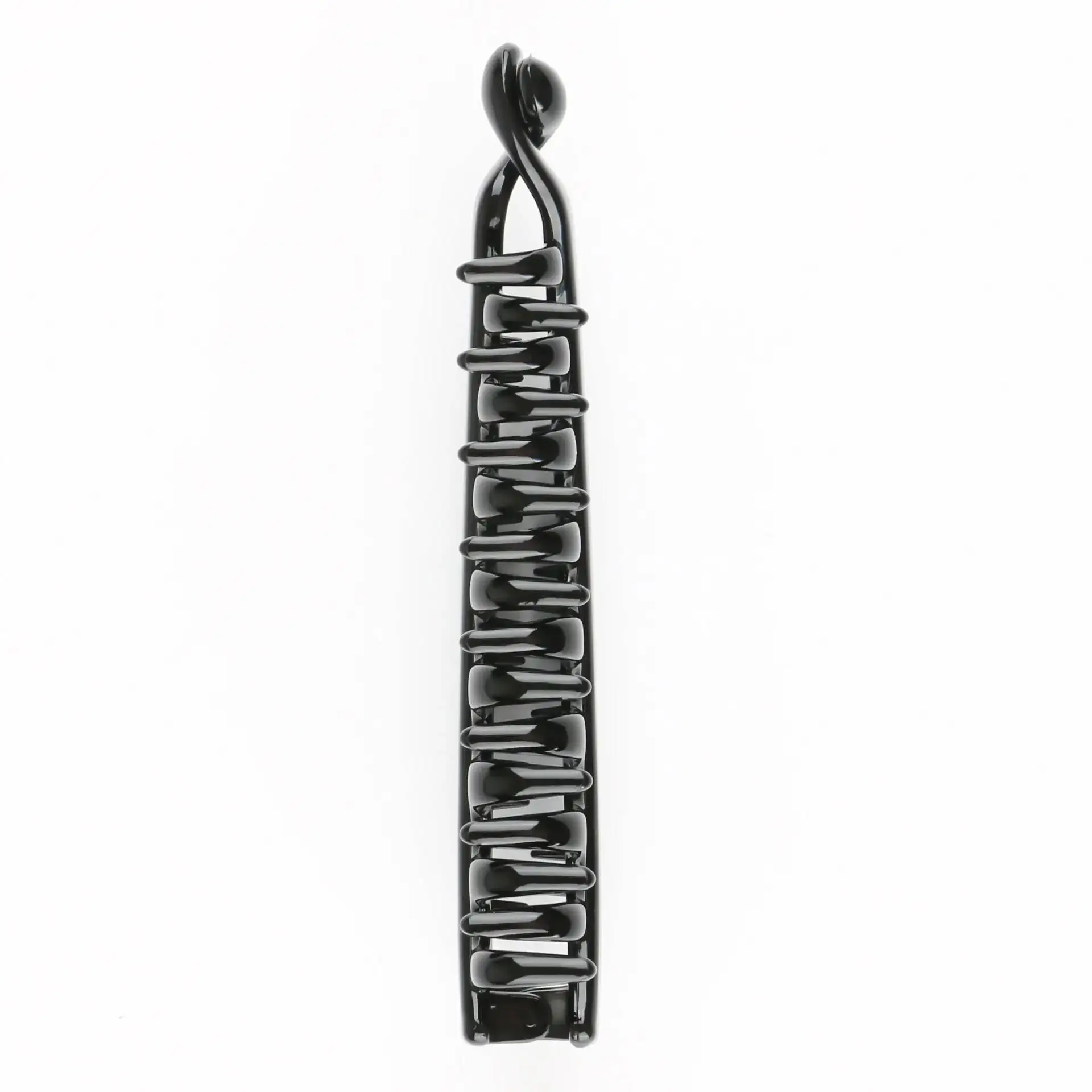 Große einfache Haarspangen für den Hinterkopf, Zähne, Haarklammern, matt, solide Haar-Accessoires, vertikale Haarnadel, koreanischer Schachtelhalm, Bananenklammer – Detail 4