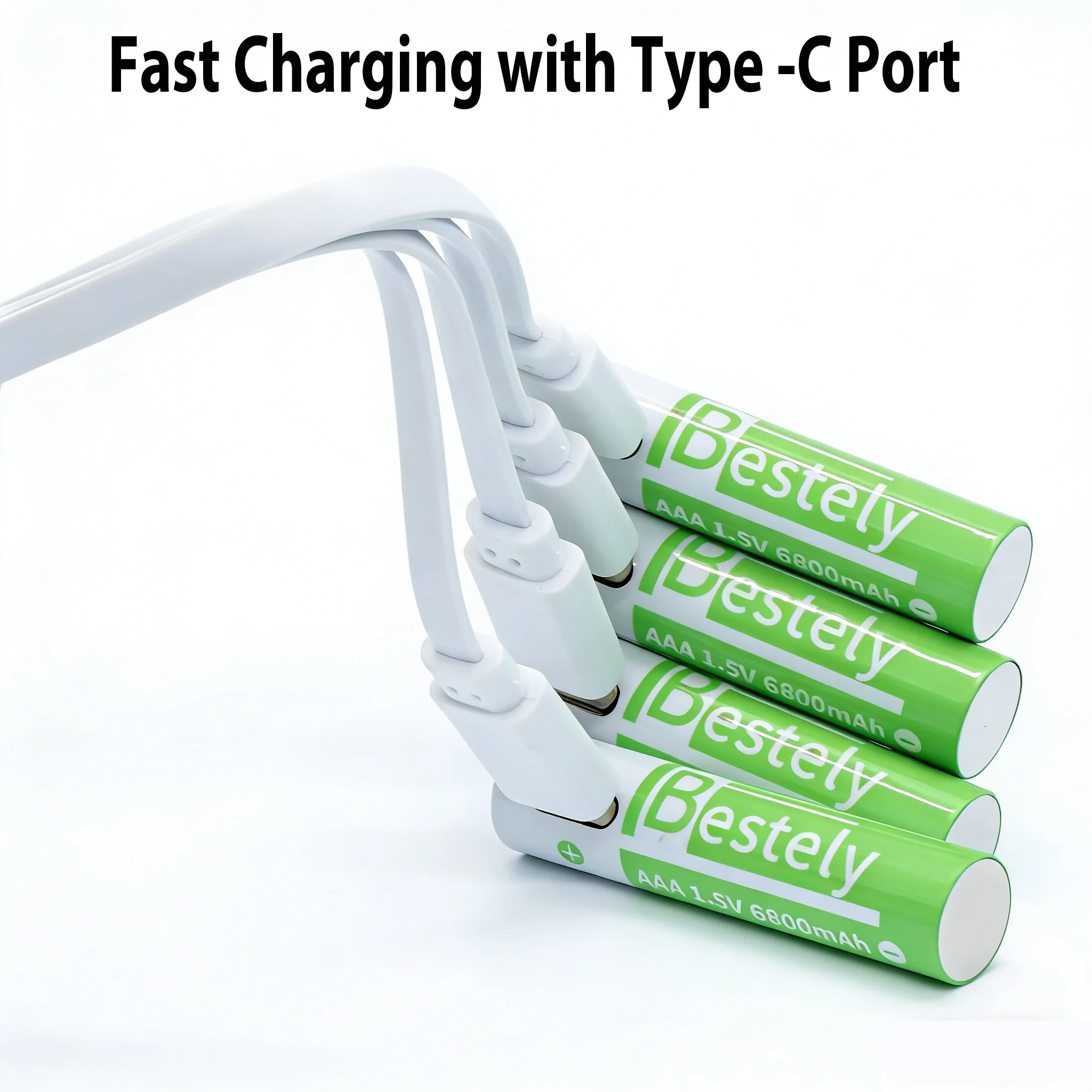 รูปสินค้า แบตเตอรี่สำรอง Li-Ion ชาร์จเร็ว USB-C ความจุสูง AA+AAA