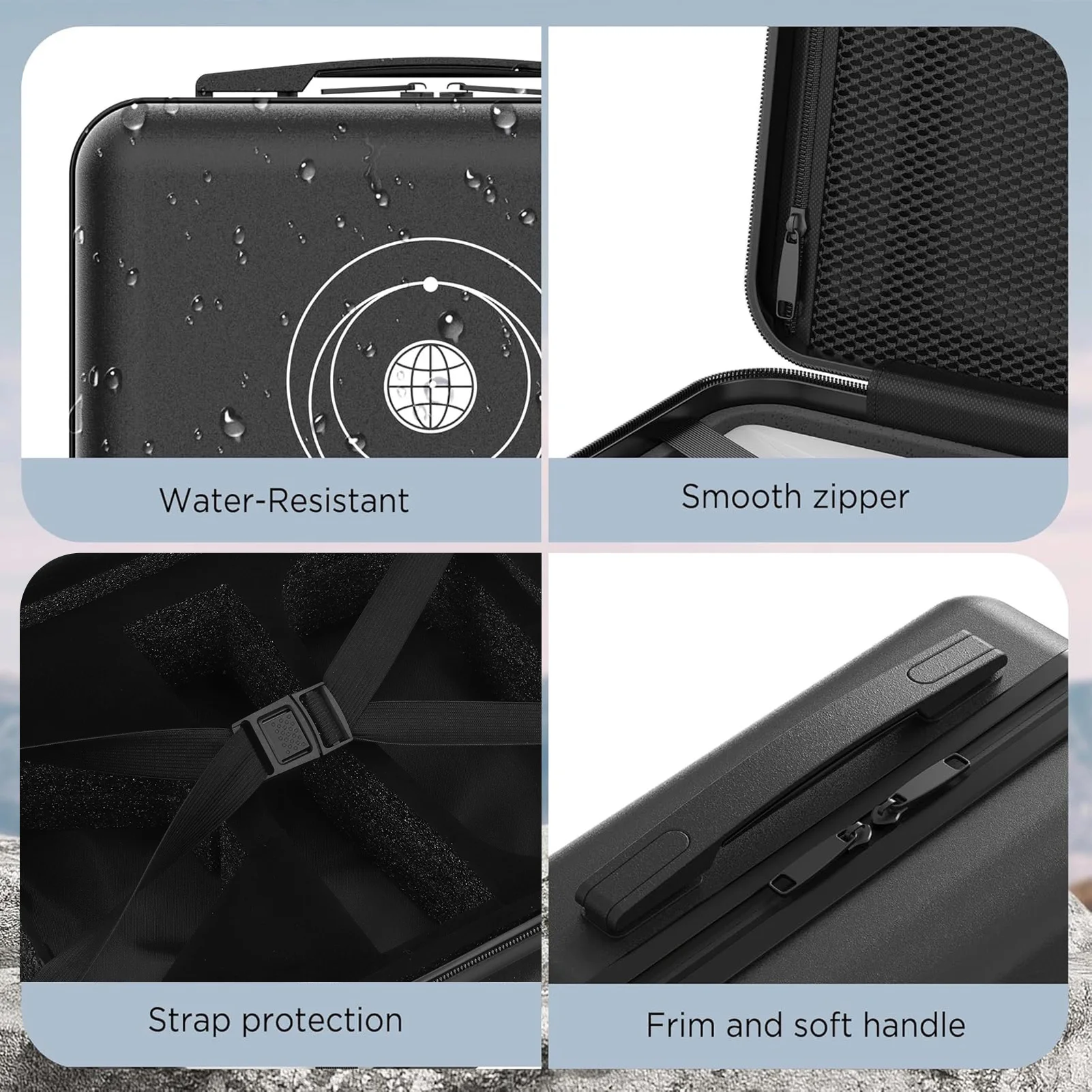 Satellite Travel Case Wear Resistant Stylish Water Proof Portable Satellite Storage Bag for Outdoor Camping RV Travel for Mini 4