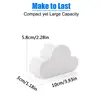 White Cloud Key Holder Adhesive Magnet Key Ring Holder Key Organizer Home Decorations Cloud Key Rack Novelty Holds Multiple Keys 6