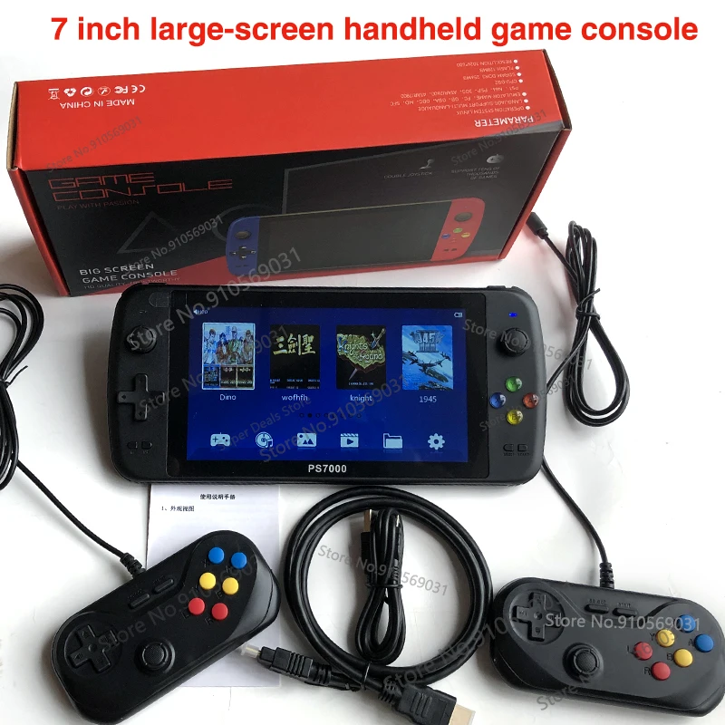Console Di Gioco Ps7000 Più Venduta Console Per Videogiochi Portatile Retrò Da 7 Pollici Hd Console Per Videogiochi Portatile Da 6000 + Giochi