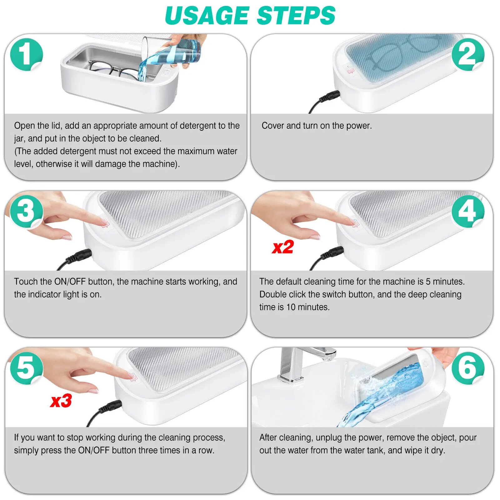 Ultrasonic Cleaner, 40W 22oz 48KHz Portable Professional Ultrasonic Cleaner Machine for Cleaning ,Eyeglass, Watches, Jewellery: 3 - 5 Days Free Delivery Only UK