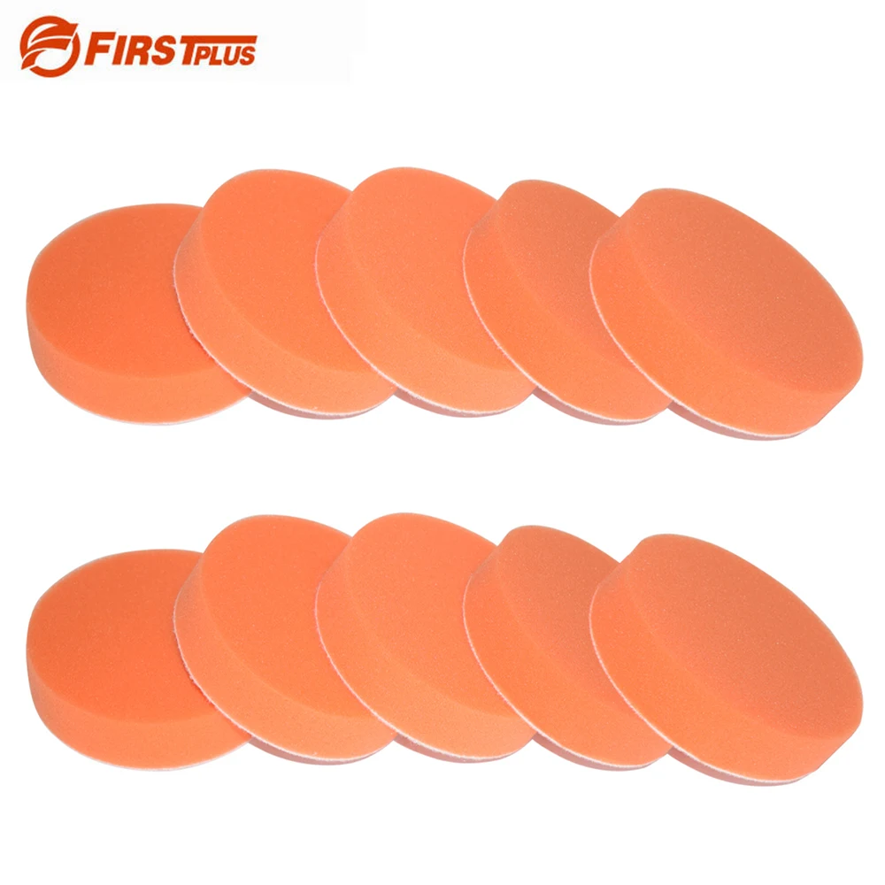 3 x Flat Sponge Polishing Pad Car Paint Grinding Pads Clean Brush Tools for Car Polisher 180mm with Adhesive Pad