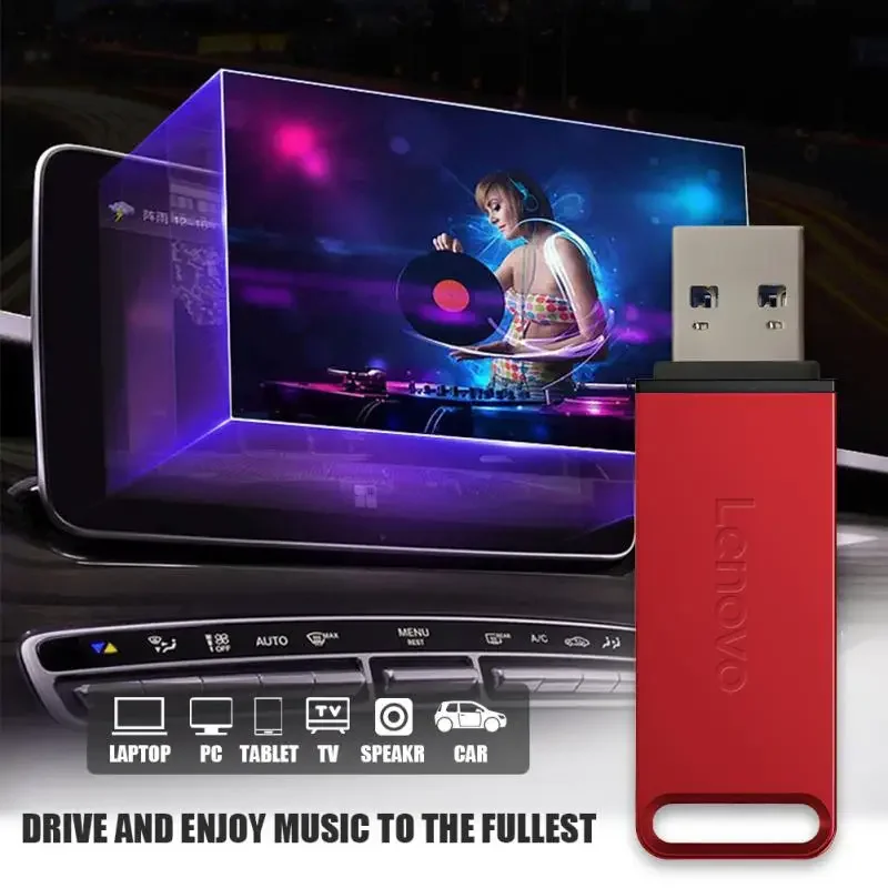 Pen Drive Lenovo 2TB High Speed Flash Memory Metal Pendrive 1TB Flash Drive 512GB USB 3.1 Memory Storage Device U Disk for PC