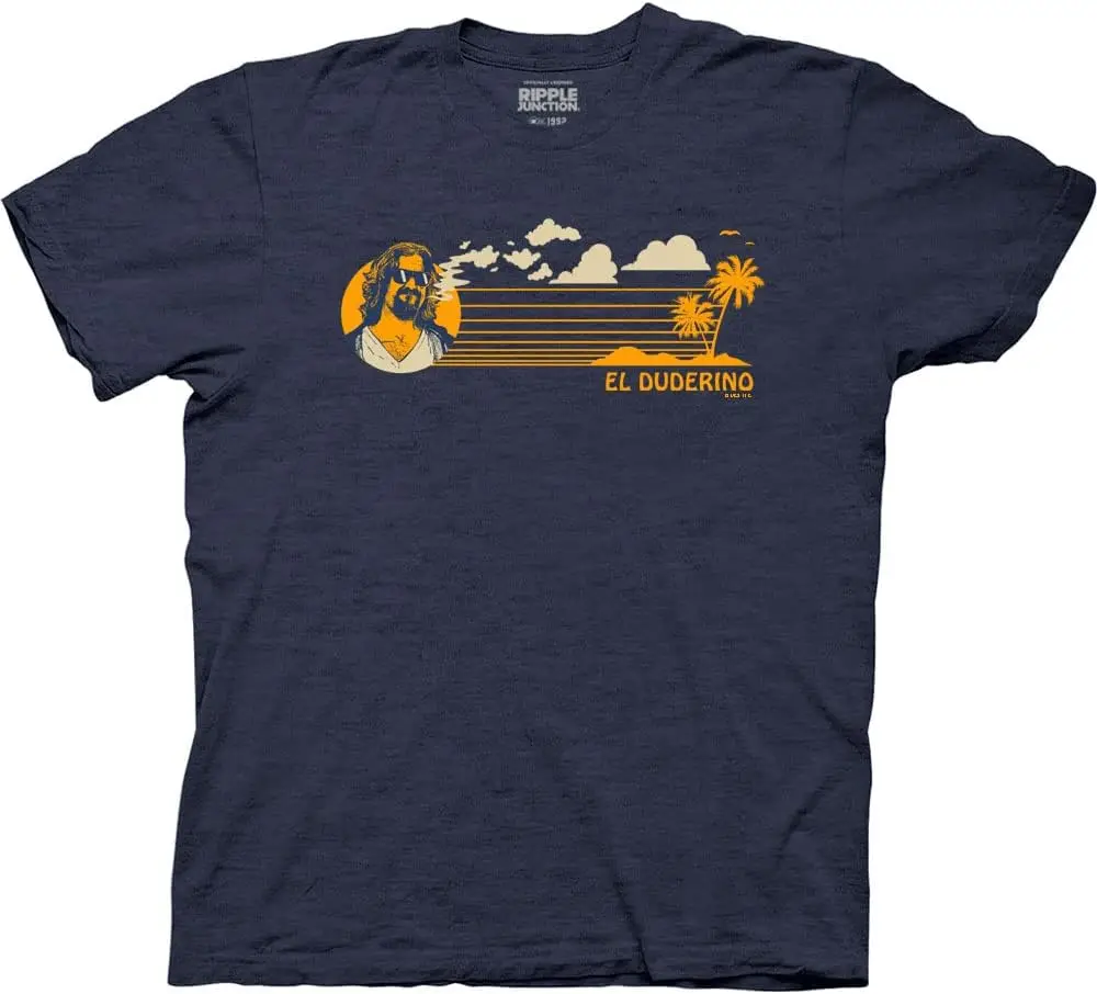 Футболка унисекс The Big Lebowski El Duderino Coast для взрослых Футболка унисекс The Big Lebowski El Duderino Coast для взрослых