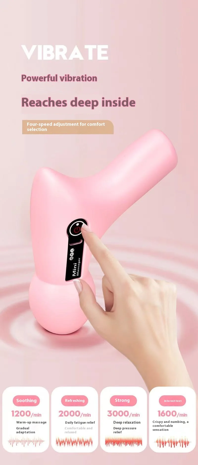 Mini Massage Gun που συσκευάζεται για εύκολη φορητότητα