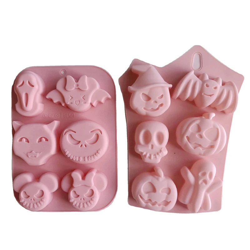 

DIY Halloween Theme Cake Mould Silicone Material Mould Baking Mold Chocolate Mold Candy Fondant Molds 2 Styles to Choose